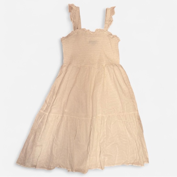 Eloquii Dresses & Skirts - Eloquii NWT White Sundress Ruffle Sleeves Smocked